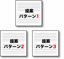 3つの提案パターン